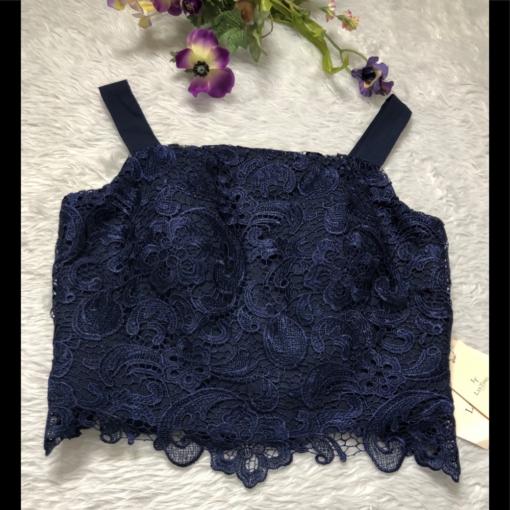 LT LanTing  Bride strap corset lace top size 12